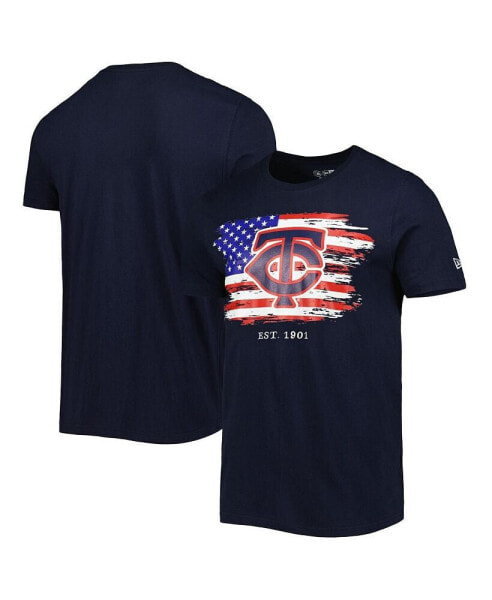 Men's Navy Minnesota Twins 4th of July Jersey T-shirt