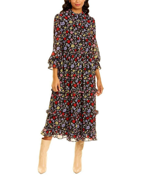 Платье Olivia Rubin Florence Tiered Midi Dress для женщин