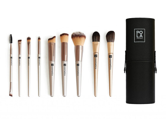 Set of cosmetic brushes