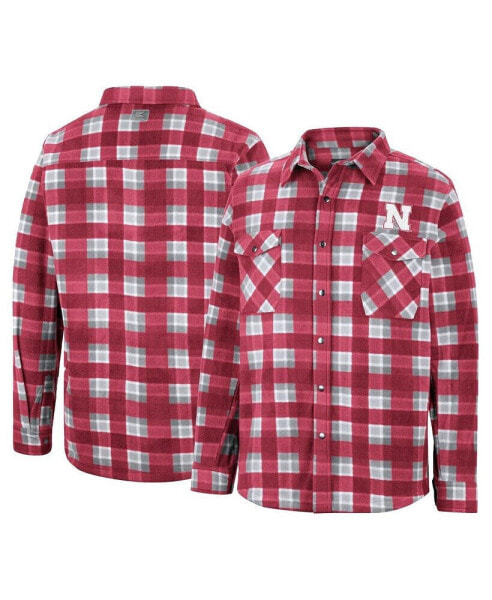 Men's Scarlet Nebraska Huskers Ellis Full-Snap Jacket
