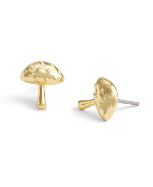 Серьги COACH Gold-Tone Mushroom Stud