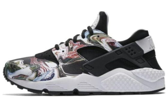 Кроссовки женские Nike Huarache Marble Dye (W) черно-цветные 683818-017