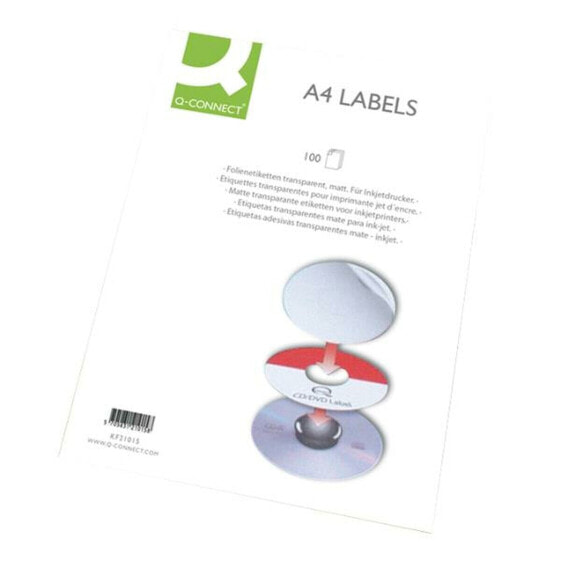 Adhesive labels Q-Connect KF10652 White 100 Sheets 96,5 x 42,3 mm