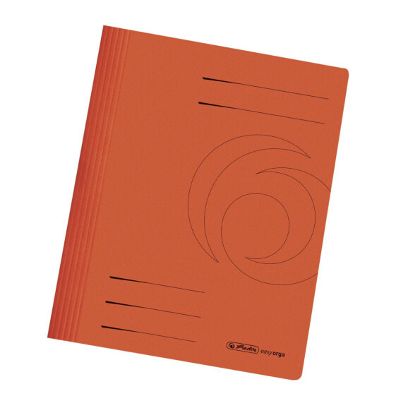 Herlitz 11037009 - Manila folder - A4 - Cardboard - Orange - 1 pc(s)