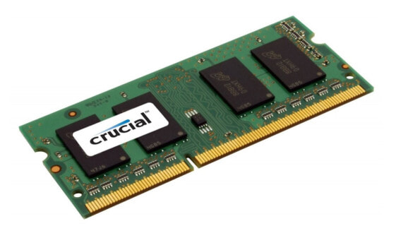 Crucial 8GB DDR3 SODIMM - 8 GB - 1 x 8 GB - DDR3L - 1600 MHz - 204-pin SO-DIMM