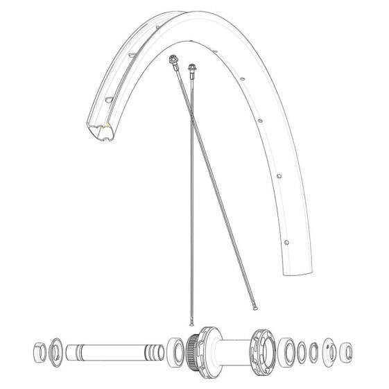 MAVIC Kit 12 Front/Rear Cosmic SL 32 Disc Spokes