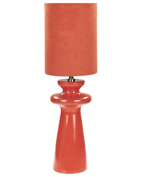 Настольная офисная лампа Beliani Moderne Lampe mit Schirm aus Kunstwildleder