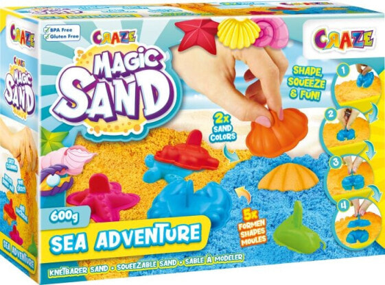 Лепка кинетического песка CRAZE Magic Sand - Sea Adventures