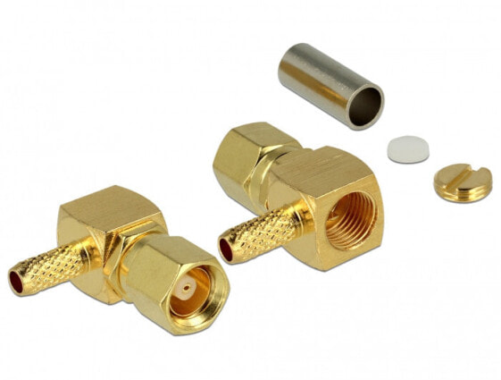 Delock 65860 - SMC - Male - 90° - 1300 - 3000 MHz - 50 ? - Gold