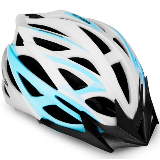 Шлем защитный Spokey Femme 928244 бело-синий 55-58 см