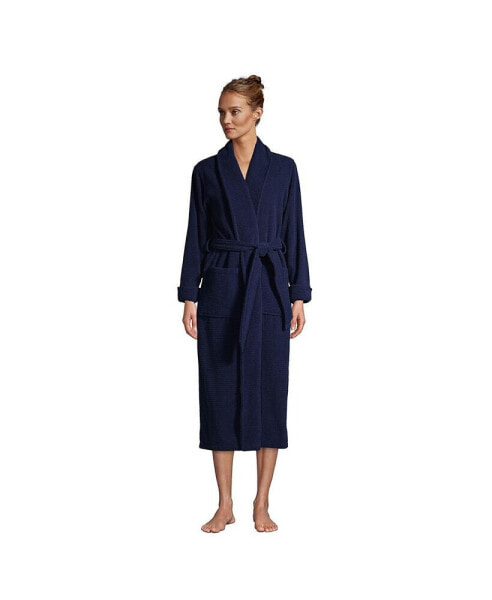 Пижама Lands' End Cotton Terry Long Spa Bath Robe