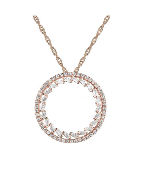 Round Diamond (1/2 ct. t.w.) Necklace in 14k White or Rose Gold