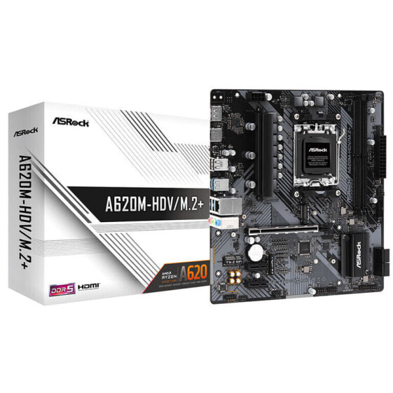 ASRock A620M-HDV/M.2+, AMD A620 Mainboard - Sockel AM5, DDR5