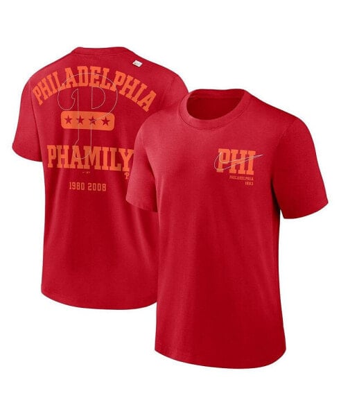 Men's Red Philadelphia Phillies Statement Game Over T-shirt
