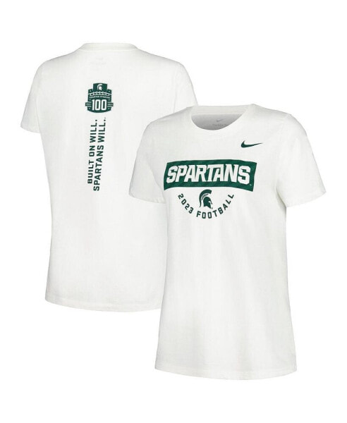 Футболка болельщика женская Nike Michigan State Spartans 2023 белого цвета