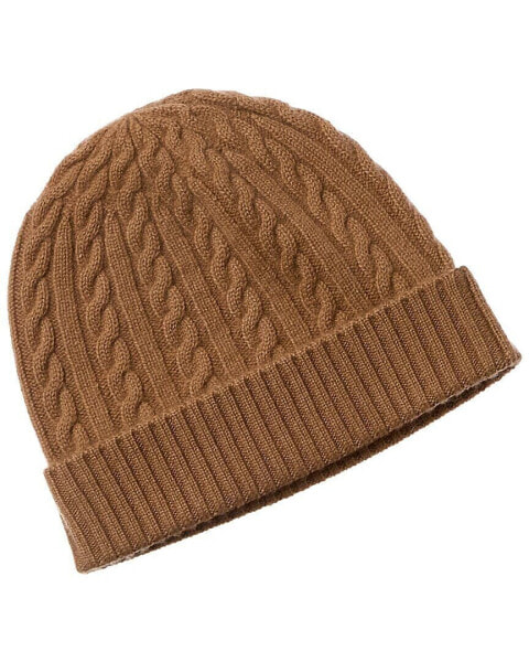 Qi Cashmere Cable Cashmere Hat Men's Os