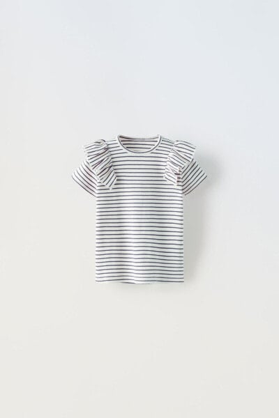 Striped ribbed t-shirt