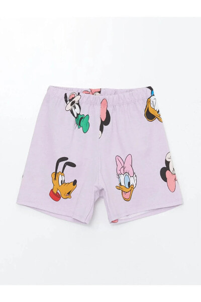 LCW Kids Beli Lastikli Minnie Mouse Baskılı Kız Çocuk Pijama Şort