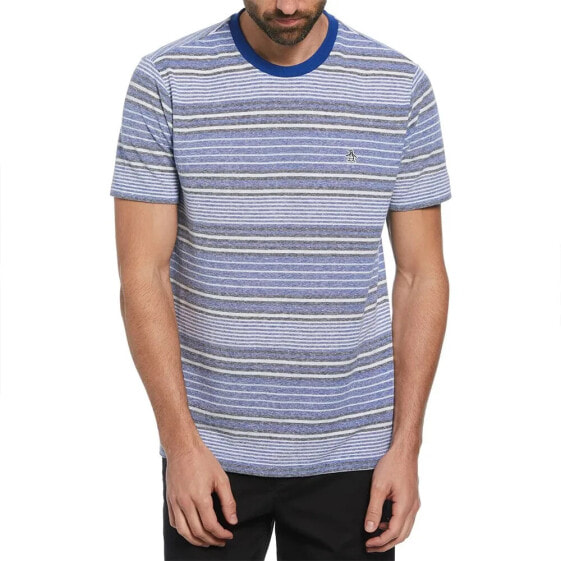 ORIGINAL PENGUIN Birdseye Piqueue Stripe short sleeve T-shirt