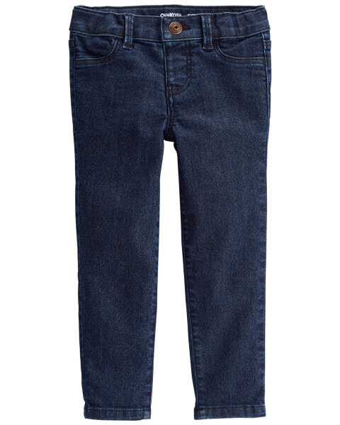 Toddler Dark Blue Wash Skinny-Leg Jeans 2T