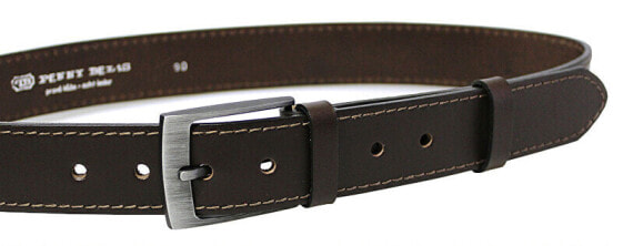 Men´s leather belt 35-1-40 Dark brown