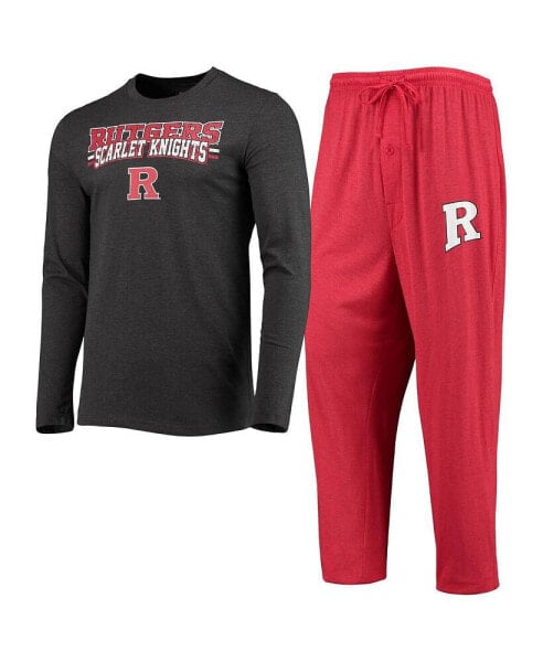 Красная изношенная пижама для мужчин Concepts Sport "Rutgers Scarlet Knights"