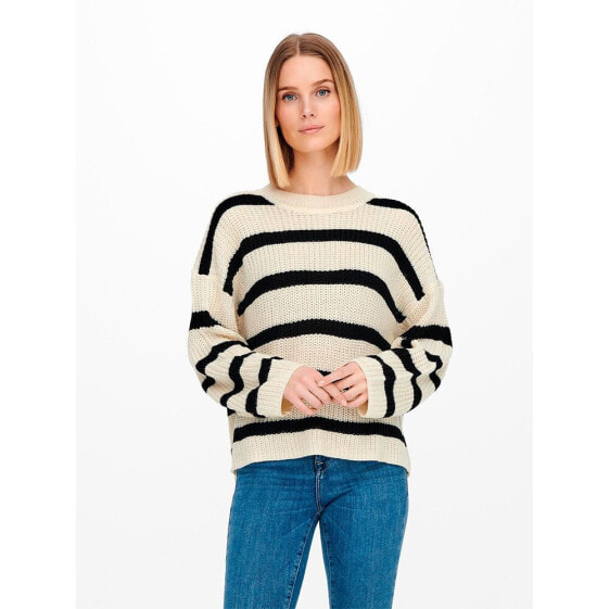 JDY Justy Stripe O Neck Sweater