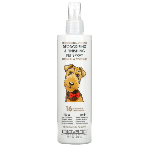 Professional Pet Care, Deodorizing & Finishing Pet Spray, For Dogs, Oatmeal & Coconut, 10 fl oz (295 ml)