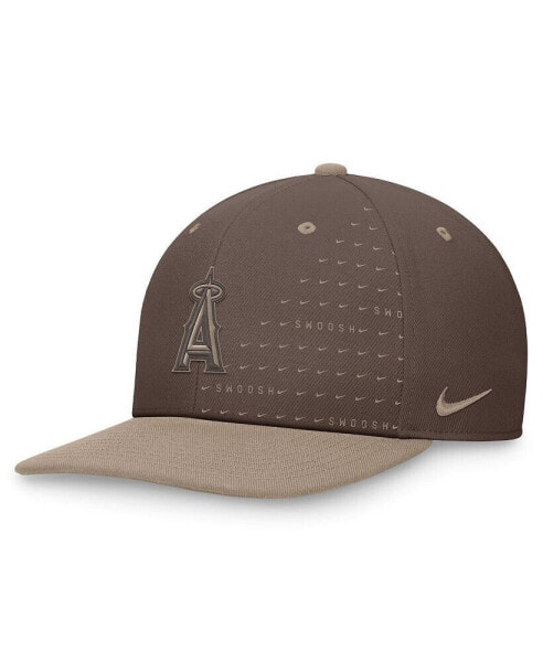 Men's Brown Los Angeles Angels Statement Ironstone Pro Performance Snapback Hat