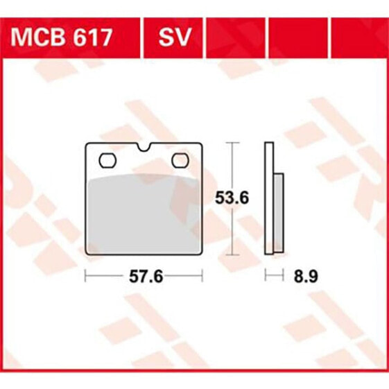 TRW Allround Organic Standard BMW K 100 90 Front Brake Pads