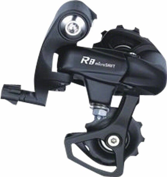 Переключатель задний велосипедный Microshift R8 - 8,9 скоростей, короткая клетка, черный