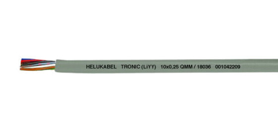 Helukabel TRONIC - Low voltage cable - Grey - Polyvinyl chloride (PVC) - Cooper - 3x0.34 mm² - -5 - 80 °C