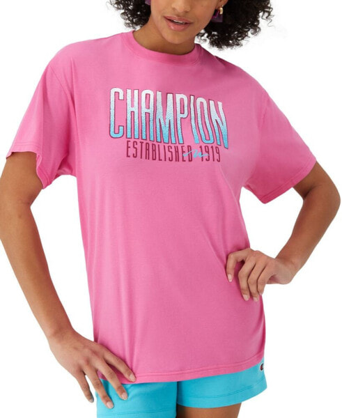 Футболка с логотипом Champion для женщин - Широкая модель