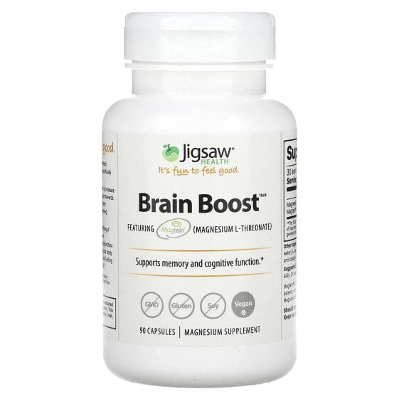 Улучшение памяти и работы мозга Jigsaw Health Brain Boost, 90 капсул