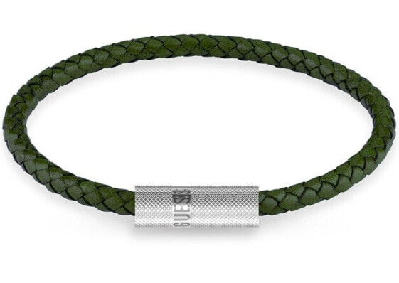 Blackjack Green Leather Bracelet JUXB03238JWSTDG