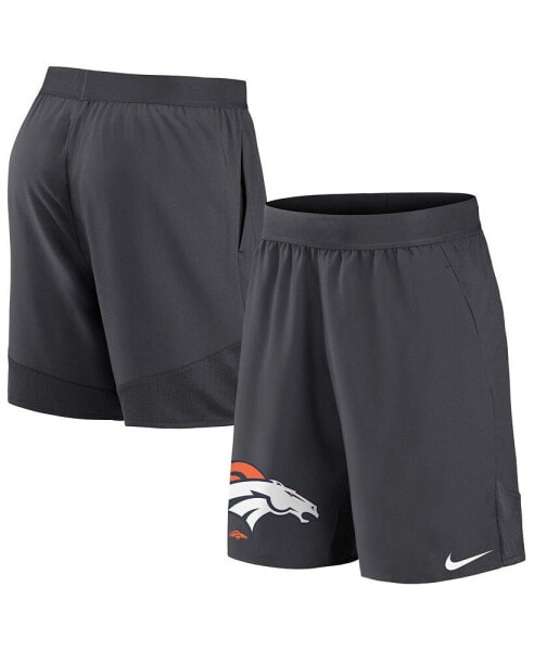 Men's Anthracite Denver Broncos Stretch Performance Shorts