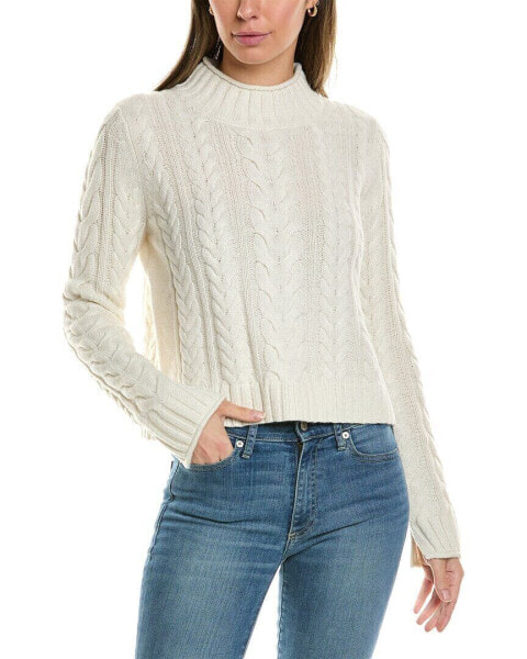 Alashan Cashmere Crop Wool Turtleneck Sweater Women's