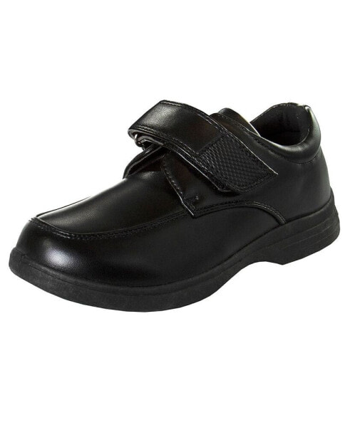 Little Boys Kids Hook and Loop School Shoes