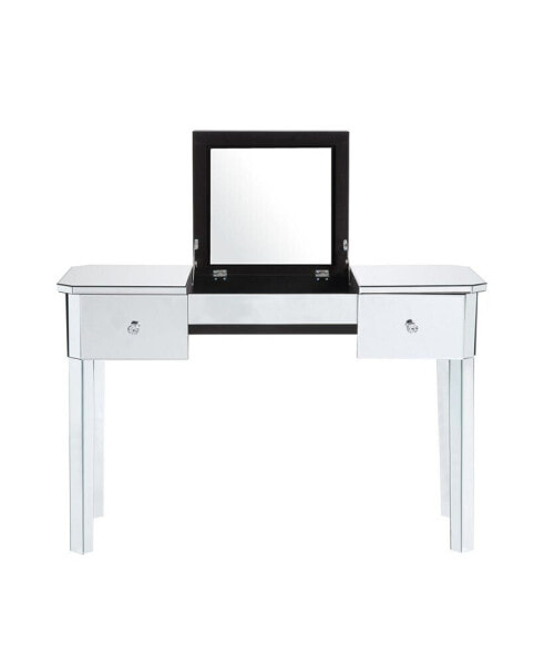 Стол для макияжа с зеркалом Inspired Home Louisa 2-ящиками