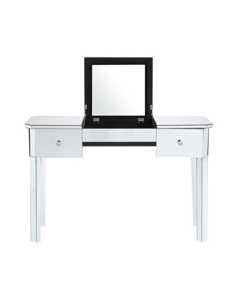 Louisa Mirrored 2-Drawer Makeup Vanity Table