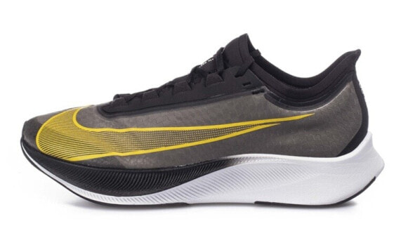 Кроссовки Nike Zoom Fly 3 Marathon Low Top Men's Black Yellow