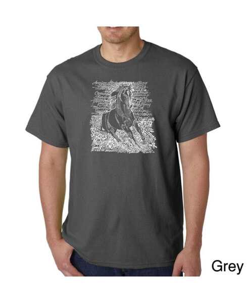 Men's Word Art T-Shirt - Horse Breeds