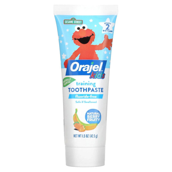 Гигиена полости рта для детей Orajel Зубная паста для обучения Elmo, без фтора, от 0 до 3 лет, ягоды, 42.5 г