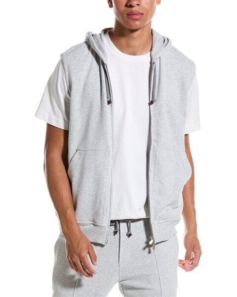 Brunello Cucinelli Sleeveless Zip Hoodie Men's