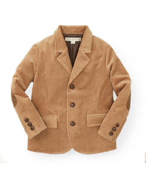 Baby Boys Corduroy Blazer with Elbow Patches