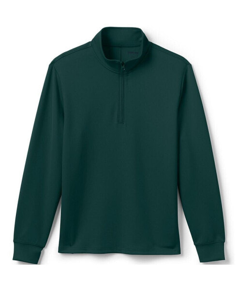 School Uniform Men's Quarter Zip Pullover T-Shirts