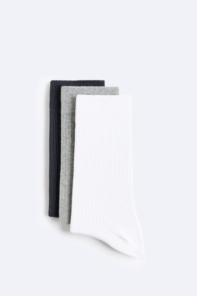 Набор из трех пар носков разных цветов ZARA