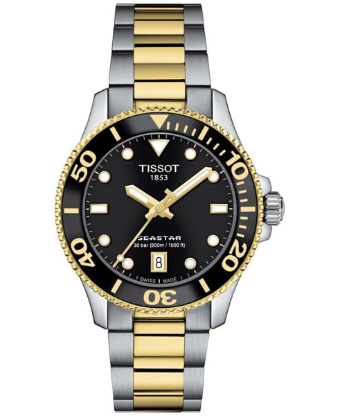 Часы Tissot Seastar 1000 Two-Tone Cocktail