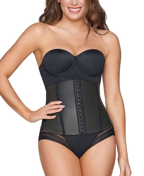 Women's Extra-Firm Compression, Latex Waist Trainer Leonisa ფერი: შავი;  ზომა: XL შეიძინე 259 ქართული ლარი ინტენეტ მაღაზიაში Unitrading,  მაკორექტირებელი თეთრეული Leonisa