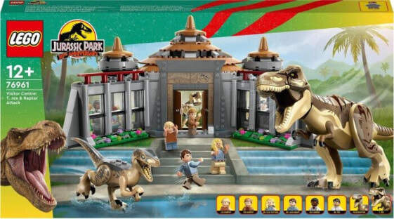Конструктор пластиковый Lego JUR Атака T.rex и Раптор FWN